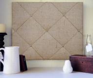 Rustic Hessian Memo Board with Twine