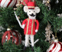 Soldier Felt Mouse Tree Decoration