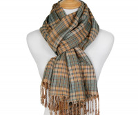 Peta Butterscotch Tartan Scarf