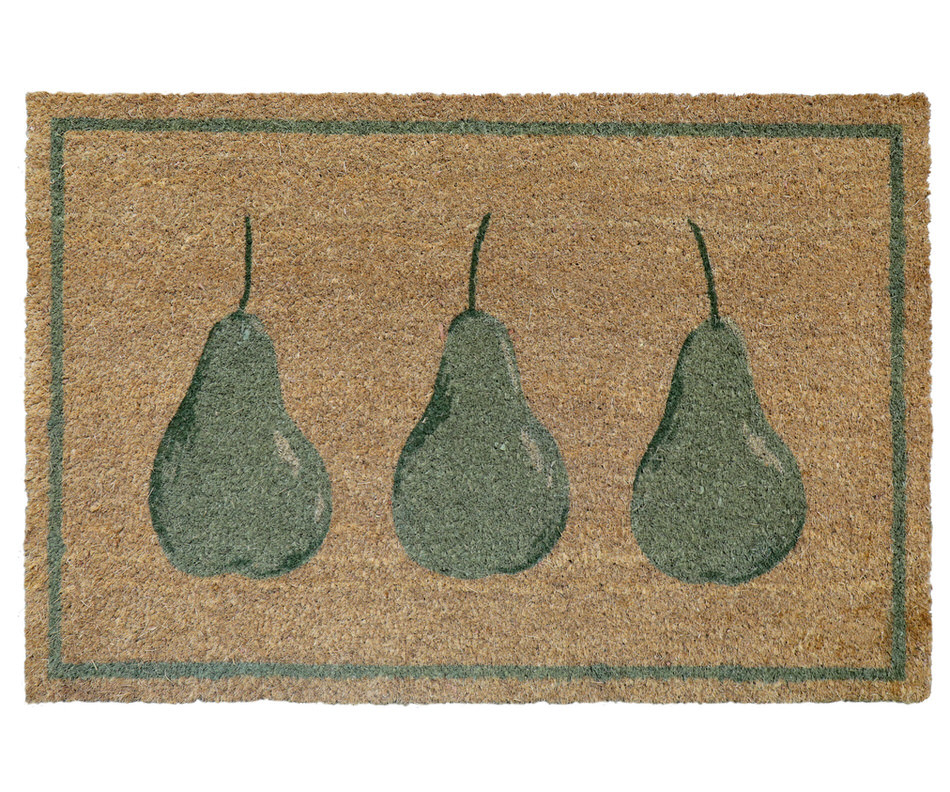 Large Green Pears Doormat 90cmx60cm