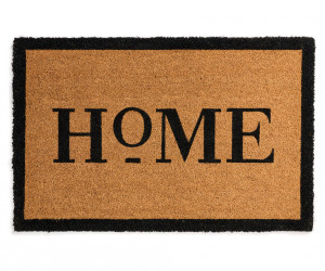 Black Sloane Home Doormat