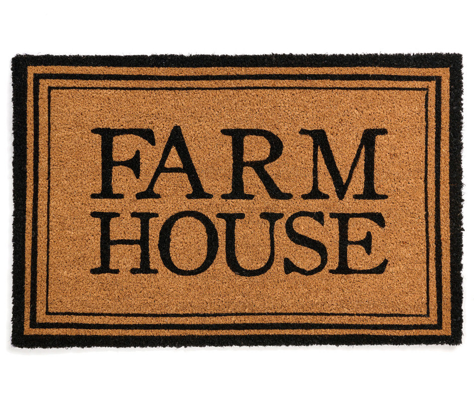 Black Oxford Farm House Doormat