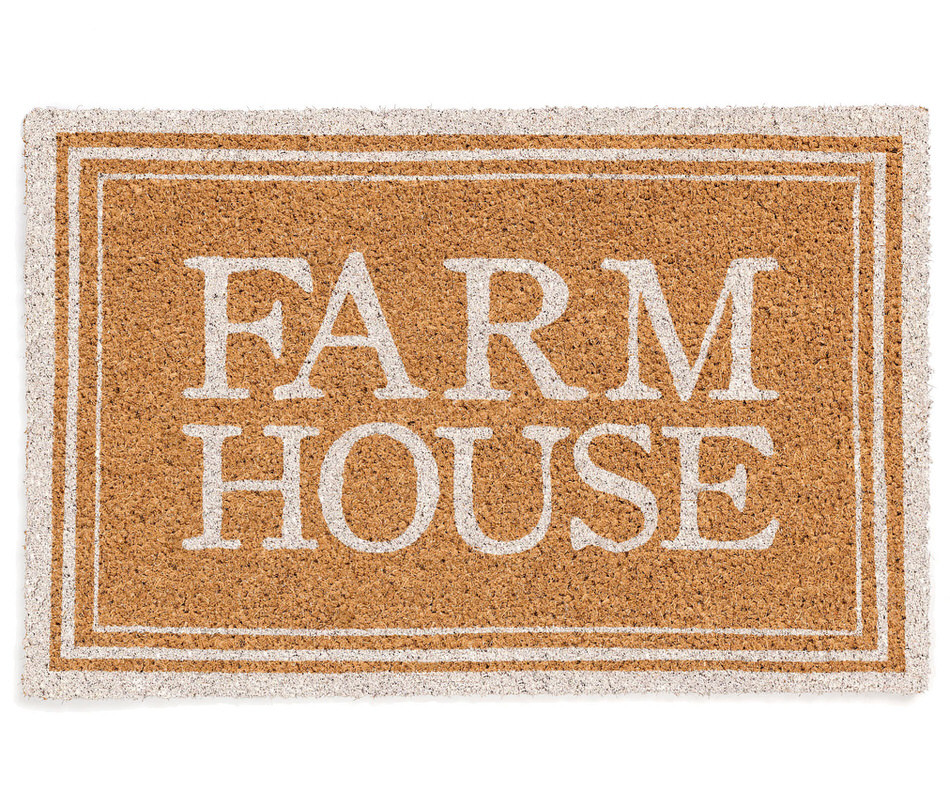 White Oxford Farm House Doormat