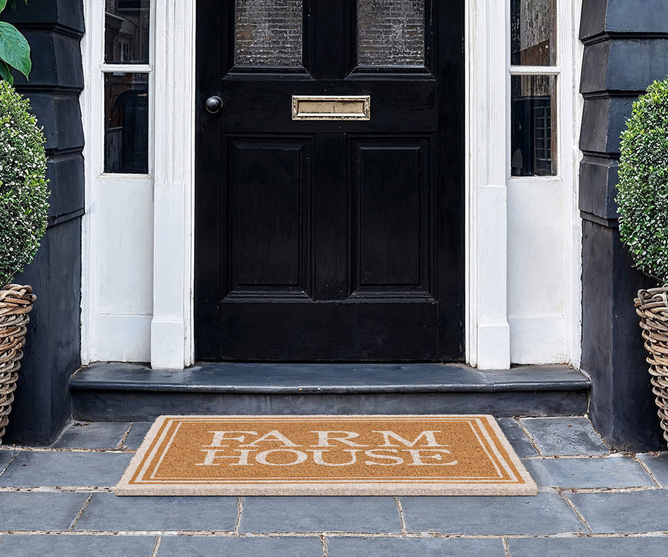 White Oxford Farm House Doormat