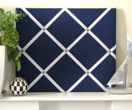 Navy Blue Ribbon Memo Board