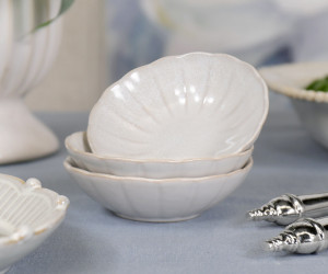 Set 3 Marguerite Fluted Dip Bowls