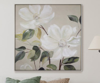 Calista White Magnolia II Canvas Painting