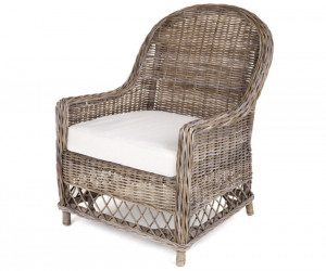 Oxford Rattan Armchair - Antique Grey