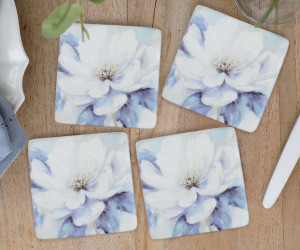 Set 4 Amalia Peony Coasters