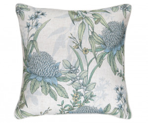 White Mirella Blue Waratahs Cushion 50cm