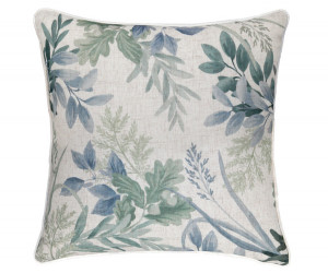 Woodhall Blue Leaf Cushion
