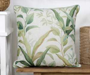 Crawford Green Leaf Cushion