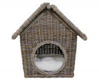 Rattan Snoopy House Pet Bed - Large