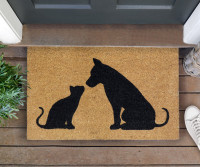 Friends Forever Cat & Dog Doormat 75x45cm