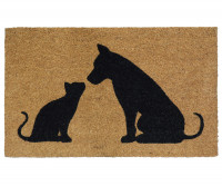 Friends Forever Cat & Dog Doormat 75x45cm