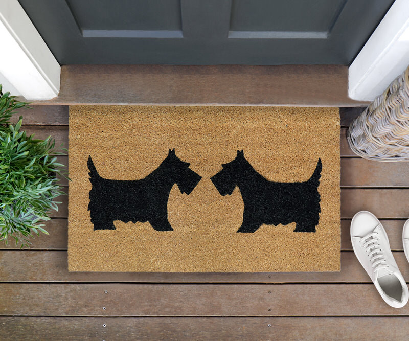 Jock & Joe Scotty Dogs Doormat 75x45cm