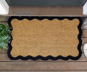 Aspley Wave Black Border Doormat