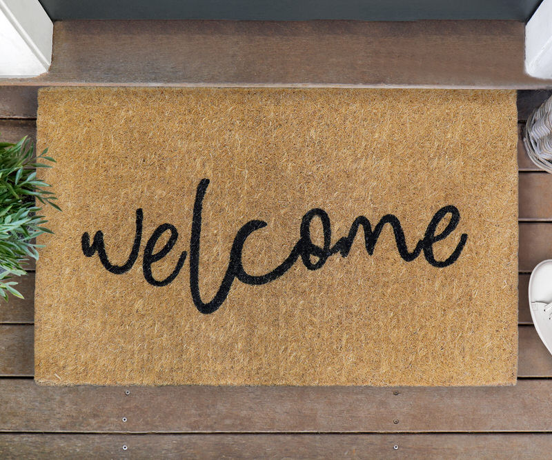 Hempstead Welcome 100% Coir Doormat 80cmx50cm