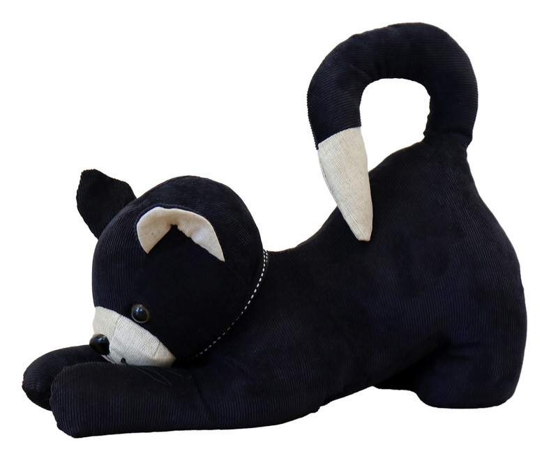 Boo the Black Cat Doorstop