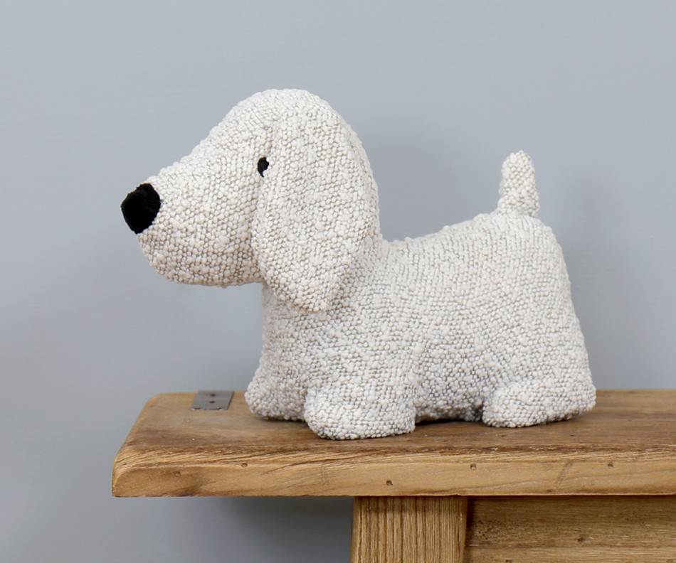 Ferdie Boucle Dog Doorstop