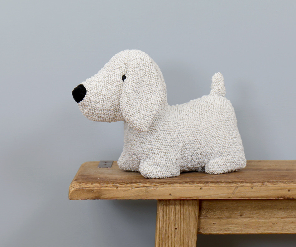 Ferdie Boucle Dog Doorstop