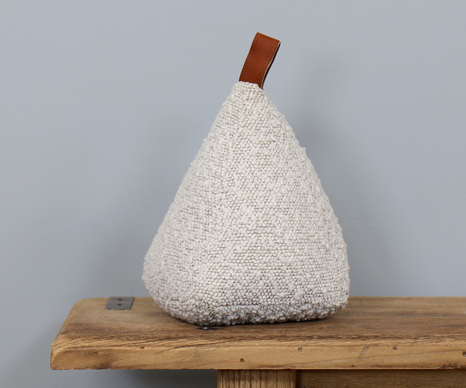 Boyle Ivory Boucle Doorstop