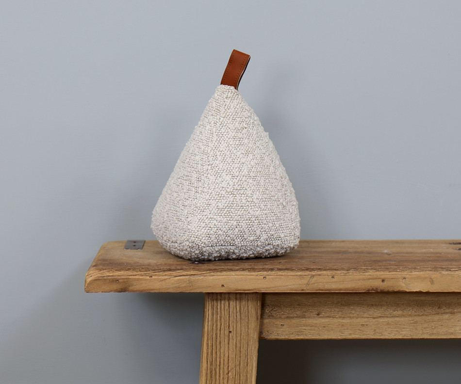 Boyle Ivory Boucle Doorstop