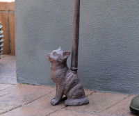 Tall Cat Door Stop - Vintage Cast Iron