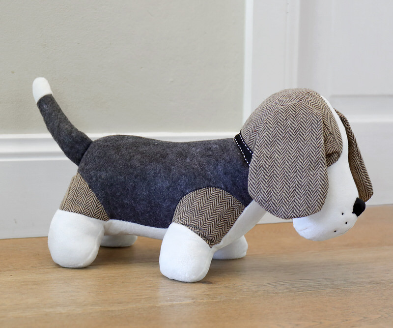 Hunter the Dog Door Stop