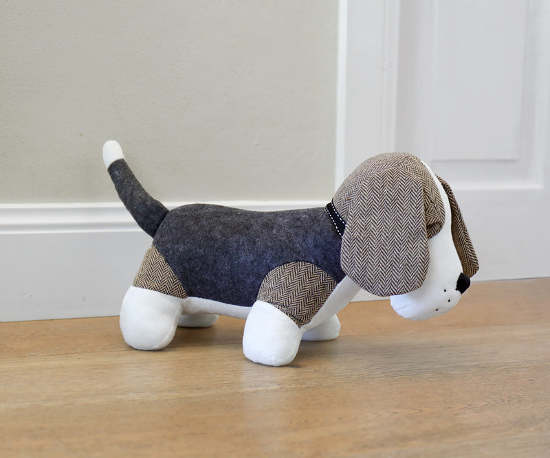 Hunter the Dog Door Stop