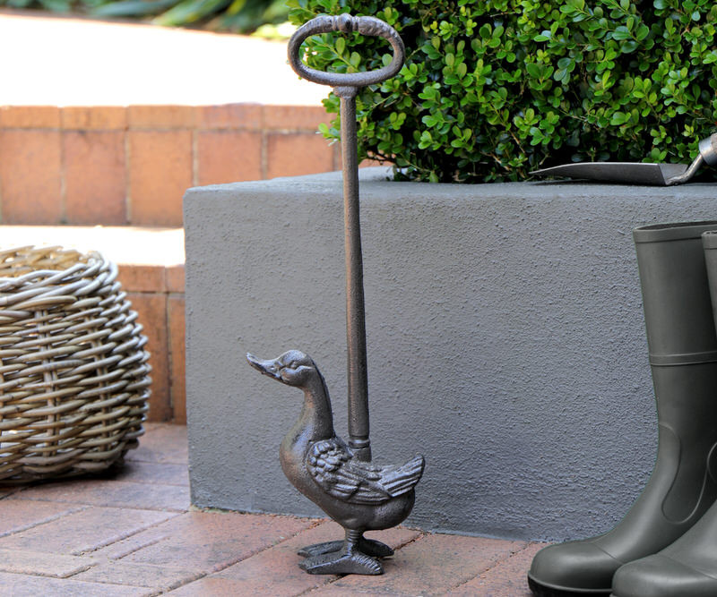 Tall Duck Door Stop - Vintage Cast Iron