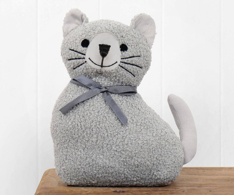 Gracie the Grey Cat Doorstop