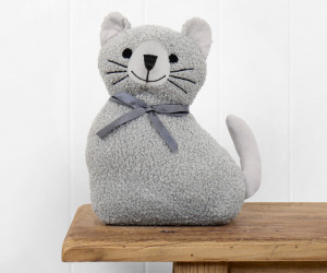 Gracie the Grey Cat Doorstop