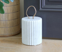 Corinth White Marble Door Stop - Extra Heavy