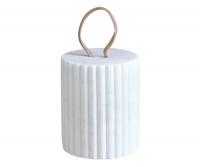 Corinth White Marble Door Stop - Extra Heavy