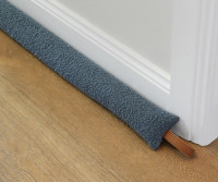 Steel Blue Boucle Draft Stopper - 90cm