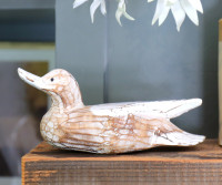 Small Aylesbury Wooden Duck Decor