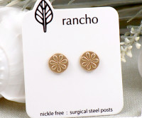 Roxy Gold Stud Earrings