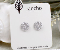 Roxy Silver Stud Earrings