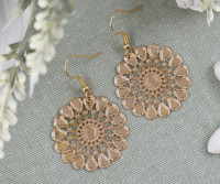 Serenita Gold Statement Earrings