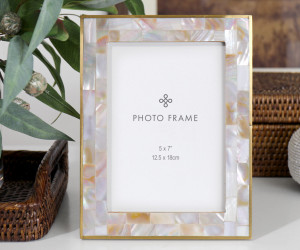 Montreal Mother of Pearl Photo Frame 5x7