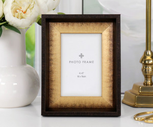 Charlton Black & Gold Photo Frame 4x6