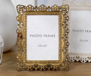 Lily Gold Filigree Photo Frame 2.5x3.5