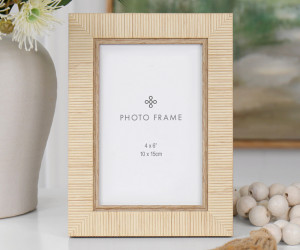 Ralston Blonde Rattan Photo Frame 4x6