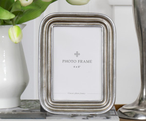 Esther Antique Silver Photo Frame 4x6