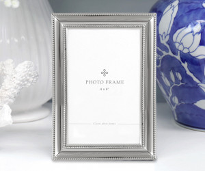 Somersby Ribbed Silver Photo Frame 4x6