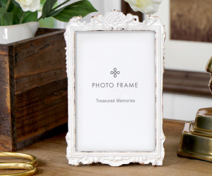 Seraphina Vintage White Photo Frame 4x6