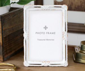 Sonata Vintage White Photo Frame 4x6