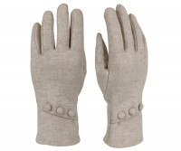 Seattle 3 Button Gloves - Cream