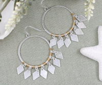 Malina Silver Gypsy Hoop Earrings